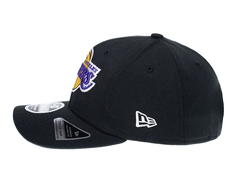 New Era Los Angeles Lakers Stretch 9Fifty Logo Black Snapback Gorra