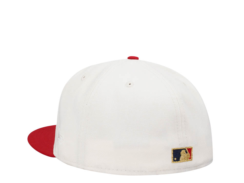 New Era Cleveland Indians 100 Seasons Amercian League Chrome Throwback Two Tone Edition 59Fifty Fitted Gorra