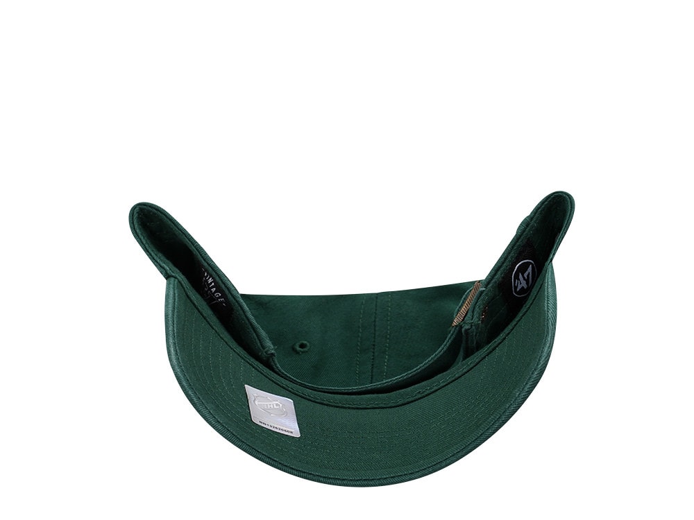47Brand New Jersey Devils Vintage Dark Green Clean up Strapback Gorra