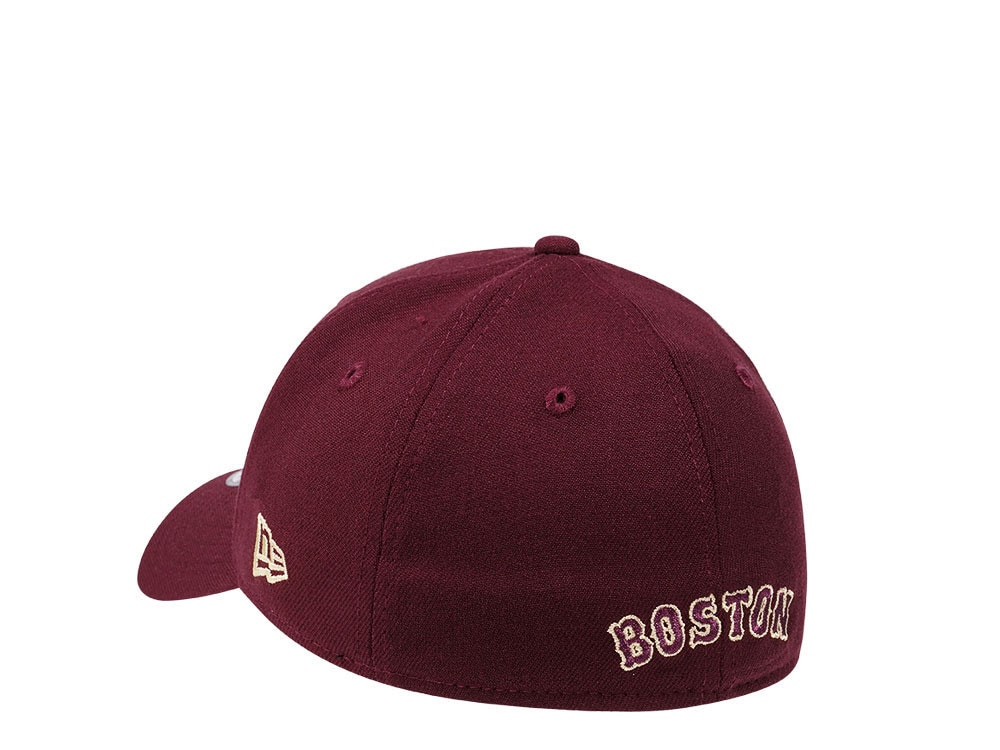 New Era Boston Red Sox Maroon Edition 39Thirty Stretch Gorra