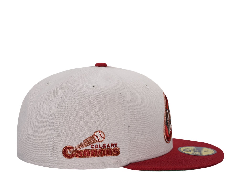 New Era Calgary Cannons Stone Copper Two Tone Edition 59Fifty Fitted Gorra