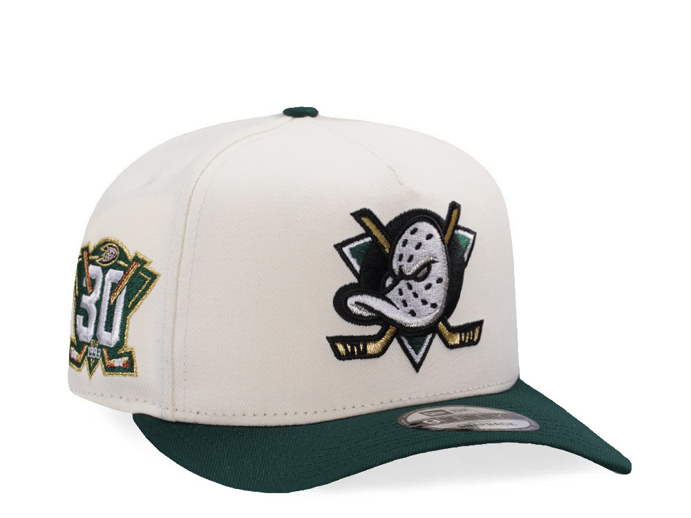 New Era Anaheim Ducks 30th Anniversary Chrome Two Tone Edition 9Fifty A Frame Snapback Gorra
