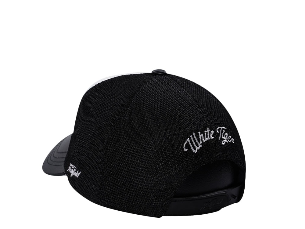 Hatfield White Tiger Black White Trucker Snapback Gorra