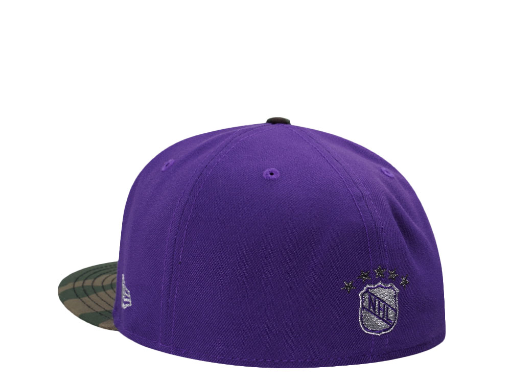 New Era Los Angeles Kings 40th Anniversary Purple Camo Two Tone Edition 59Fifty Fitted Gorra
