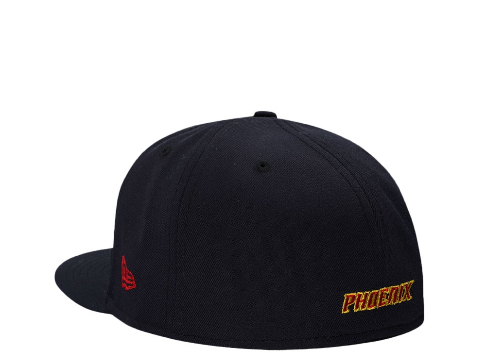New Era Pheonix Suns Valley Script Navy Classic Edition 59Fifty Fitted Gorra