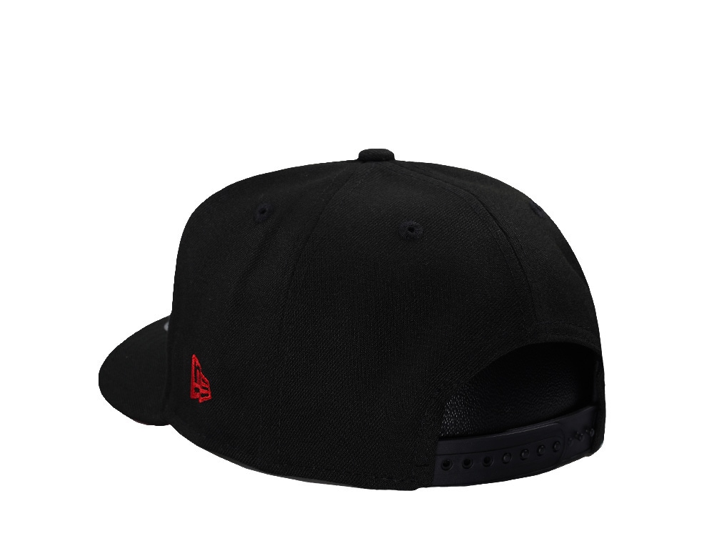 New Era Chicago Bulls Black and Red 9Fifty A Frame Snapback Gorra