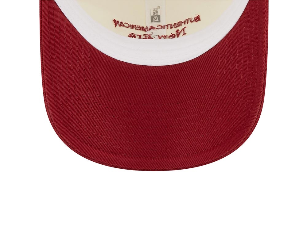New Era Est. 1920 Contrast Stone Merlot Two Tone 9Twenty Strapback Gorra