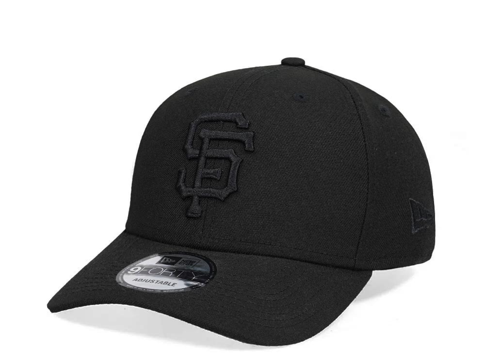 New Era San Francisco Giants Black on Black Edition 9Forty Snapback Gorra