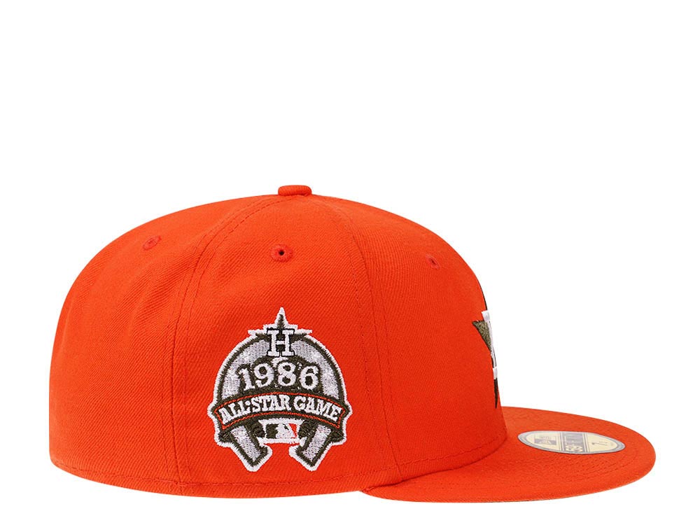 New Era Houston Astros All Star Game 1986 Orange Green Edition 59Fifty Fitted Gorra