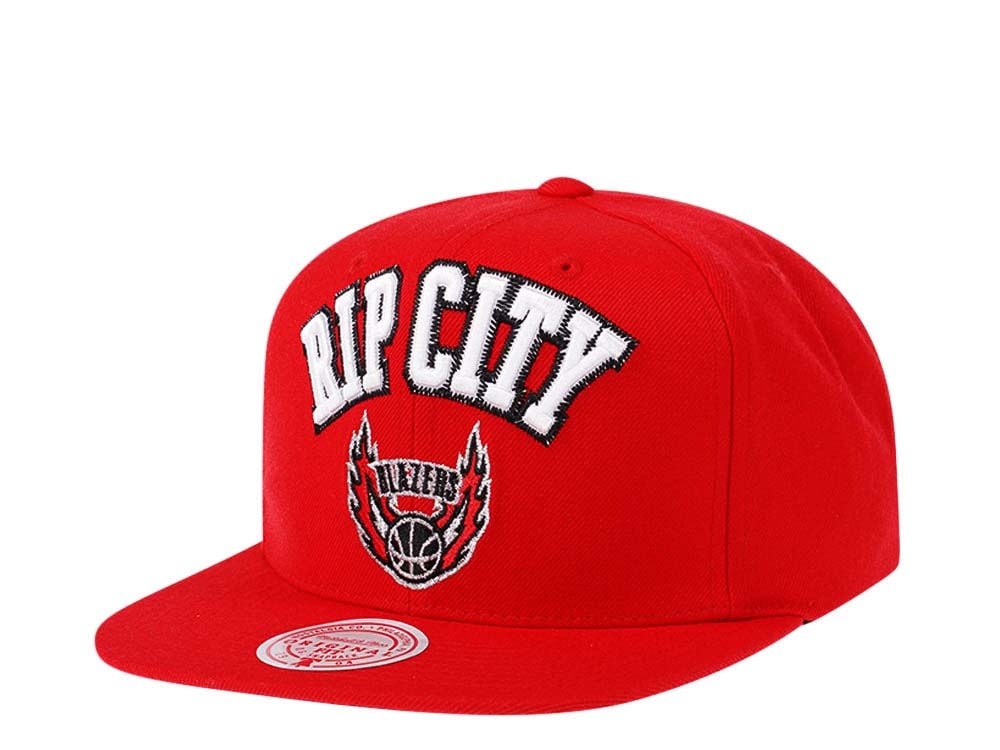 Mitchell & Ness Portland Trail Blazers HWC Zig Zag Satin Undervisor Snapback Gorra