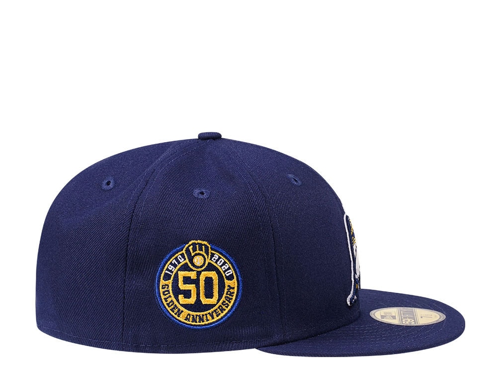 New Era Milwaukee Brewers 50th Anniversary Navy Edition 59Fifty Fitted Gorra