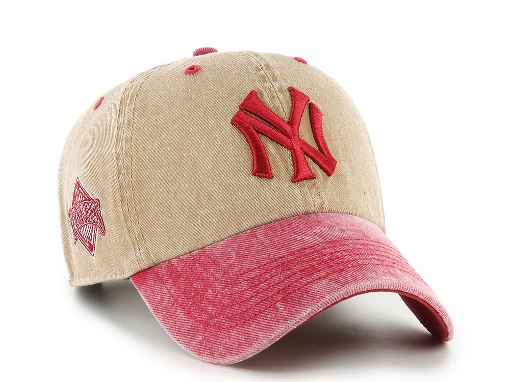 47Brand New York Yankees Cooperstown Khaki Eldin Edition Clean Up Strapback Gorra