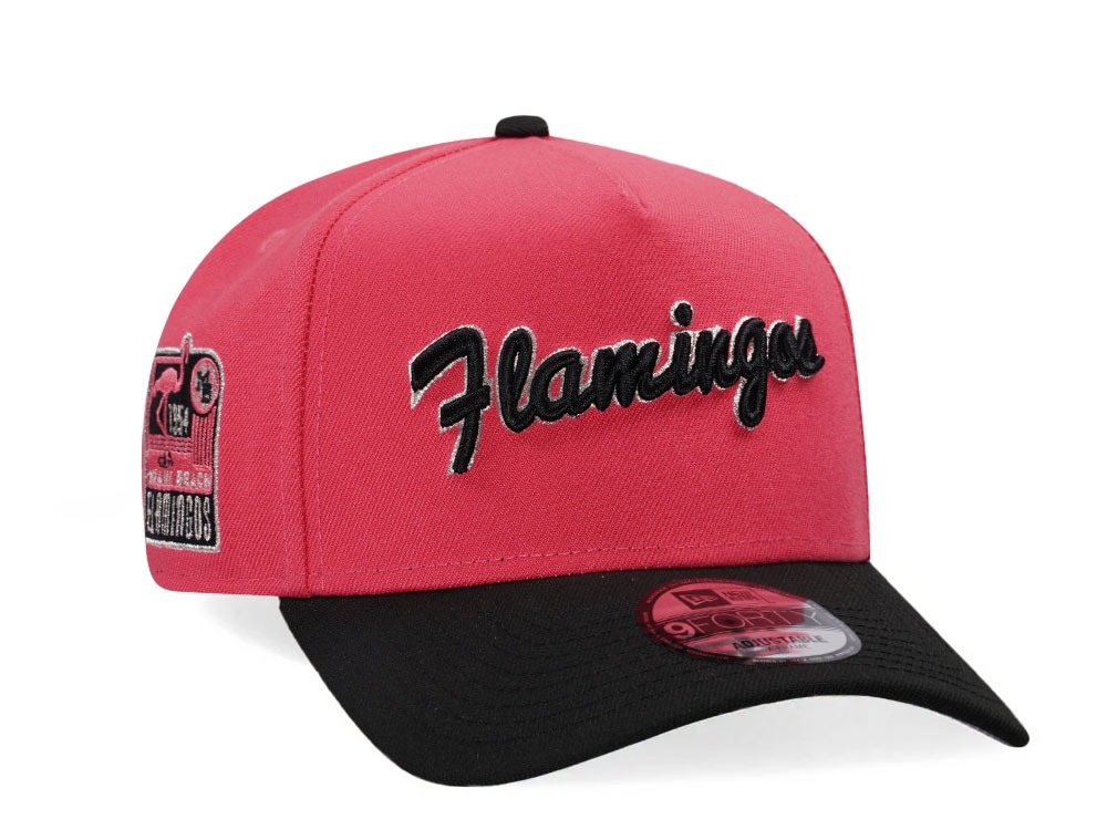 New Era Miami Beach Flamingos 1954 Two Tone Edition 9Forty A Frame Snapback Gorra