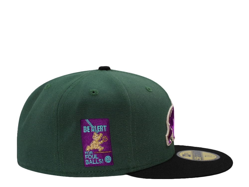 New Era Chicago Cubs Be Alert Dark Green Two Tone Edition 59Fifty Fitted Gorra