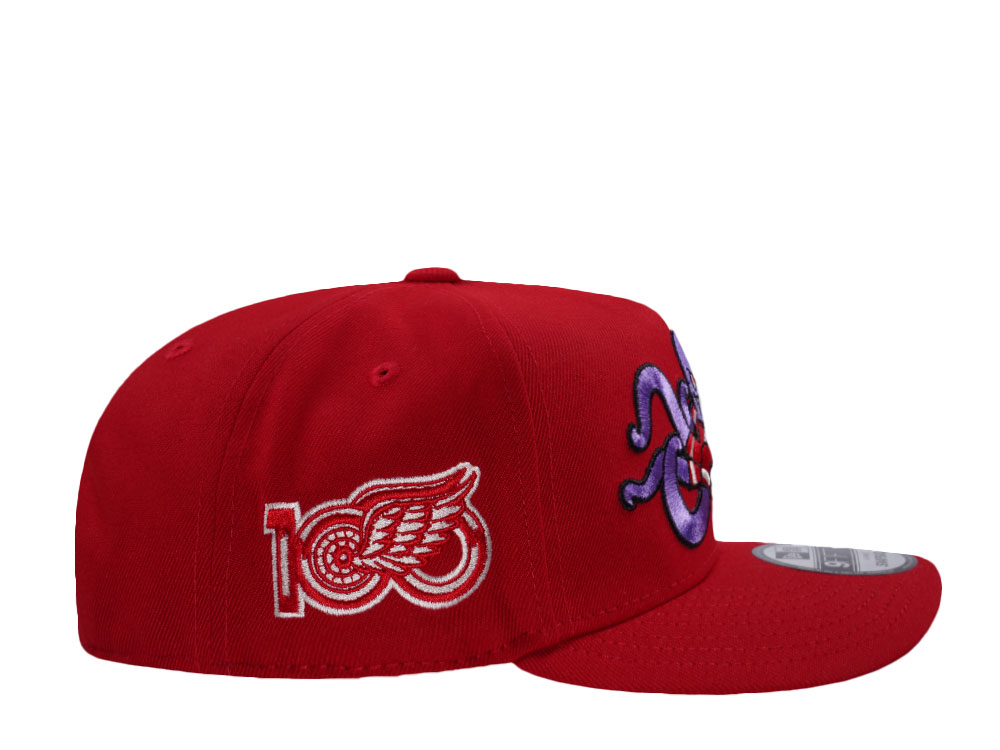 New Era Detroit Red Wings 100th Anniversary Al Prime  Edition 9Fifty A Frame Snapback Gorra