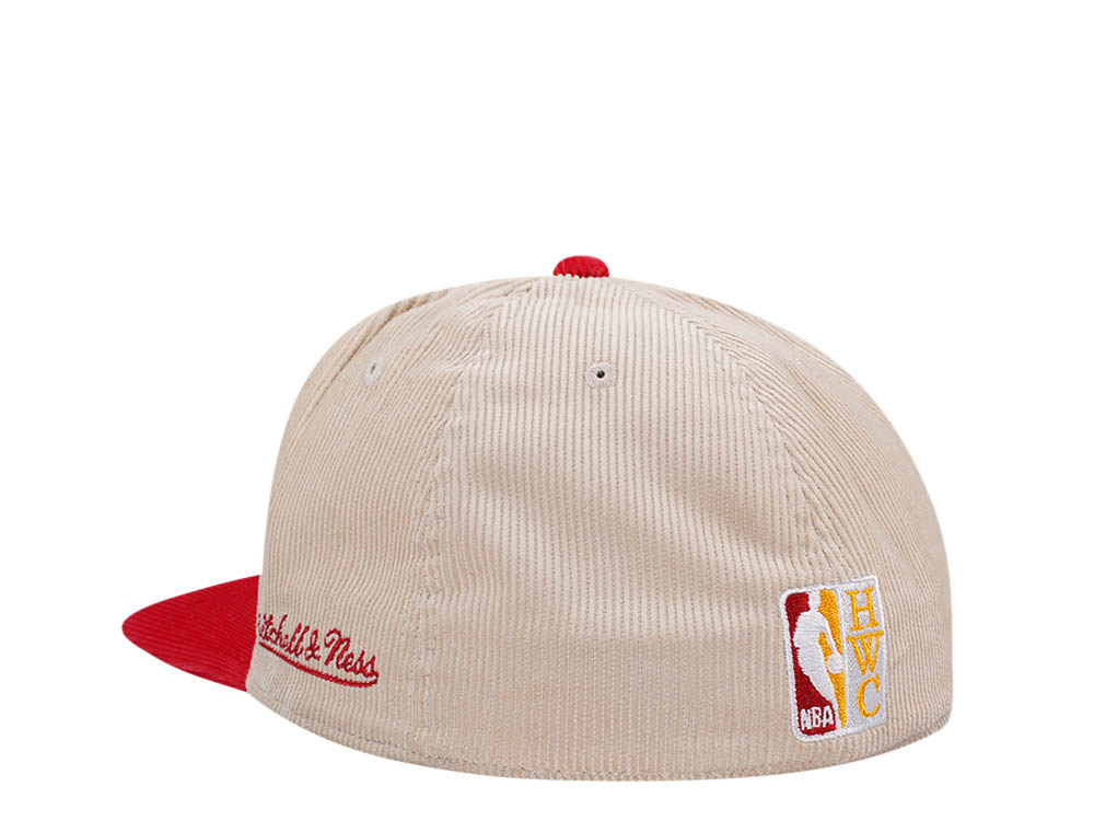 Mitchell & Ness Houston Rockets All Star 1989 Two Tone Hardwood Classic Cord Edition Dynasty Fitted Gorra