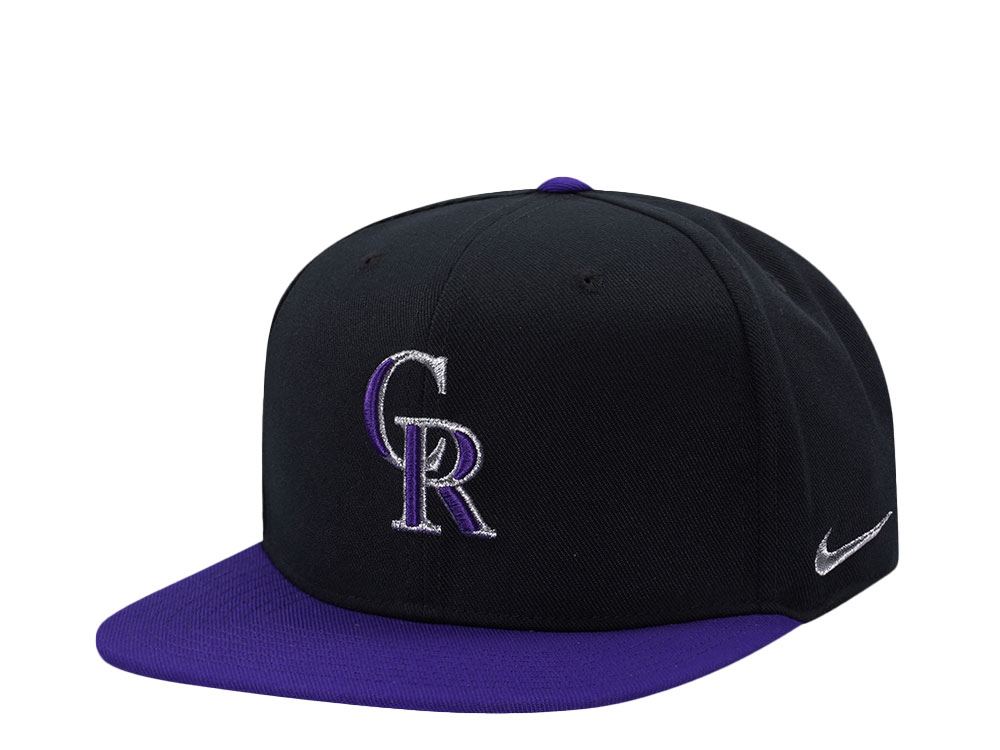 Nike Colorado Rockies Dri-Fit Pro Black Two Tone Edition Snapback Gorra