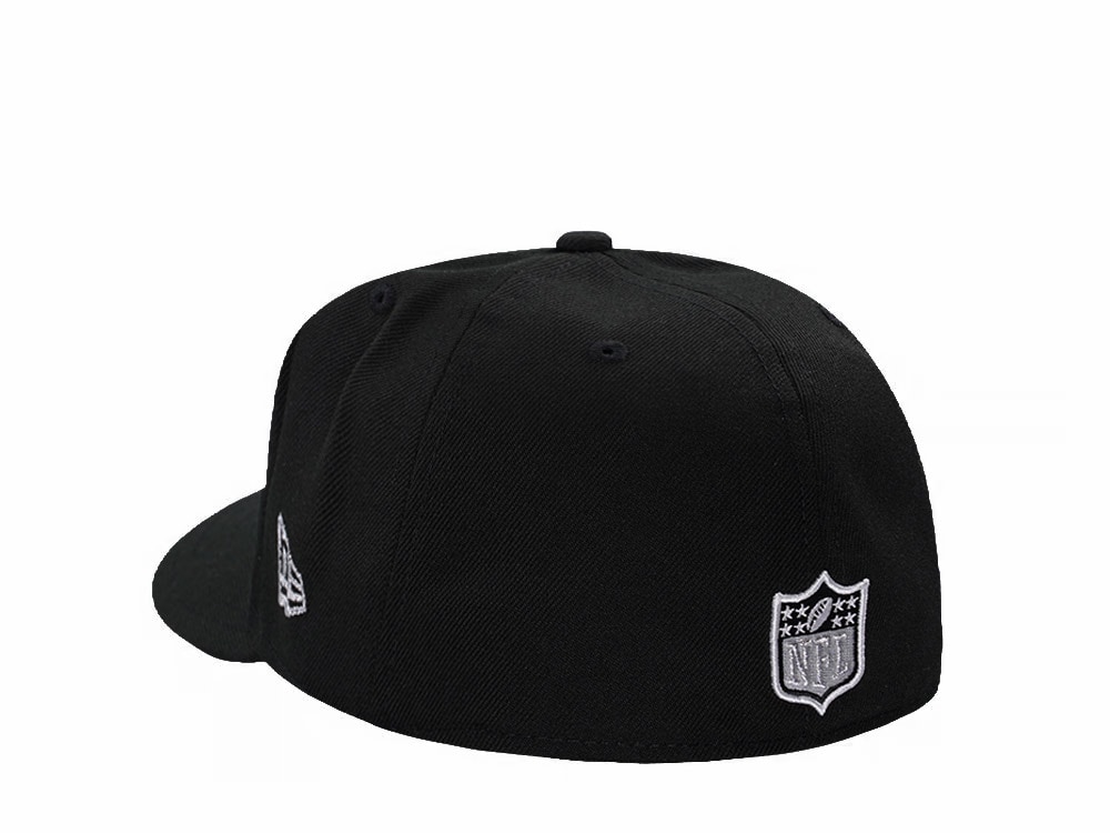 New Era Las Vegas Raiders Black Classic Edition Pre Curved 59Fifty Fitted Gorra