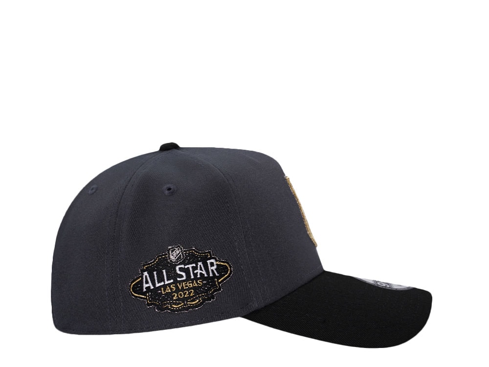 New Era Vegas Golden Knights All Star Game 2022 Graphite Two Tone Edition 9Forty A Frame Snapback Gorra