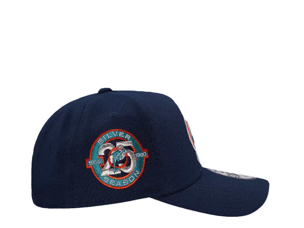 New Era Miami Dolphins 25 Seasons Navy Prime Edition 9Forty A Frame Snapback Gorra
