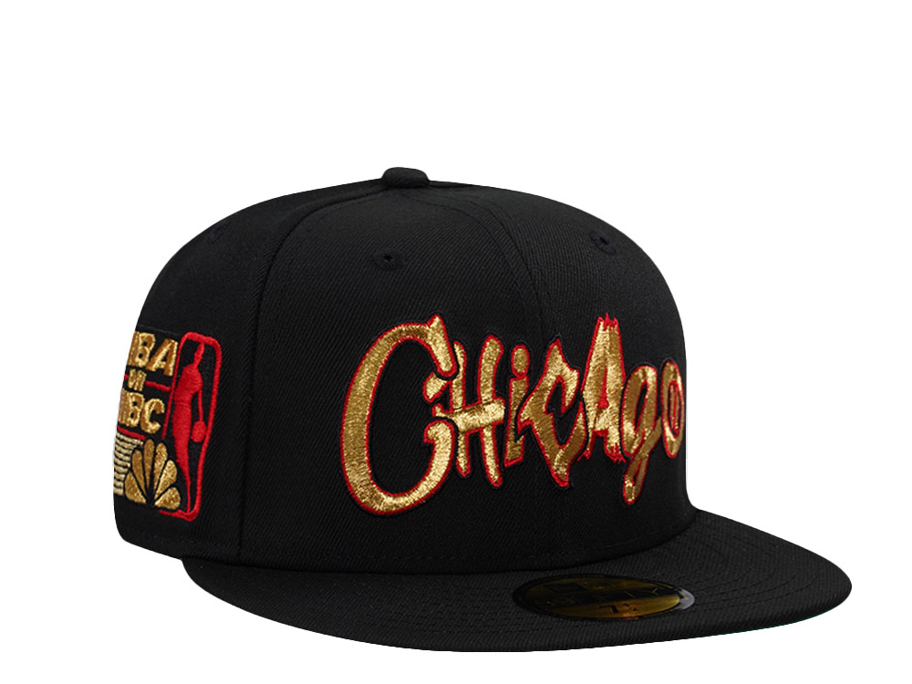 New Era Chicago Bulls NBA on NBC Black Prime Edition 59Fifty Fitted Gorra