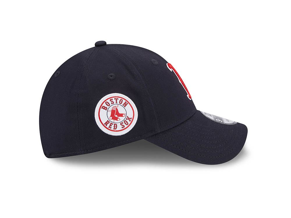 New Era Boston Red Sox Navy Throwback 9Forty Strapback Gorra