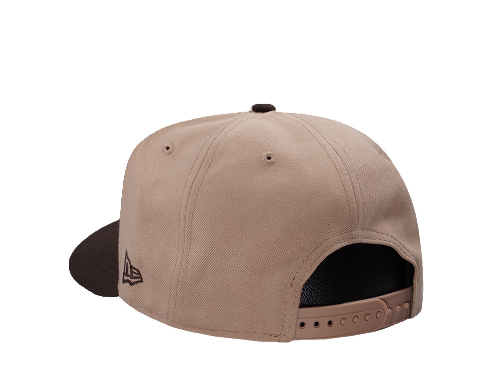 New Era Los Angeles Dodgers Back to Back Camel Two Tone Edition 9Fifty A Frame Snapback Gorra