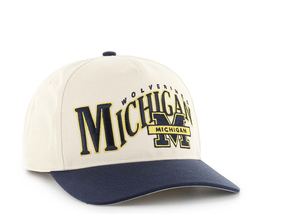 47Brand Michigan Wolverines Natural Wave Hitch Snapback Gorra