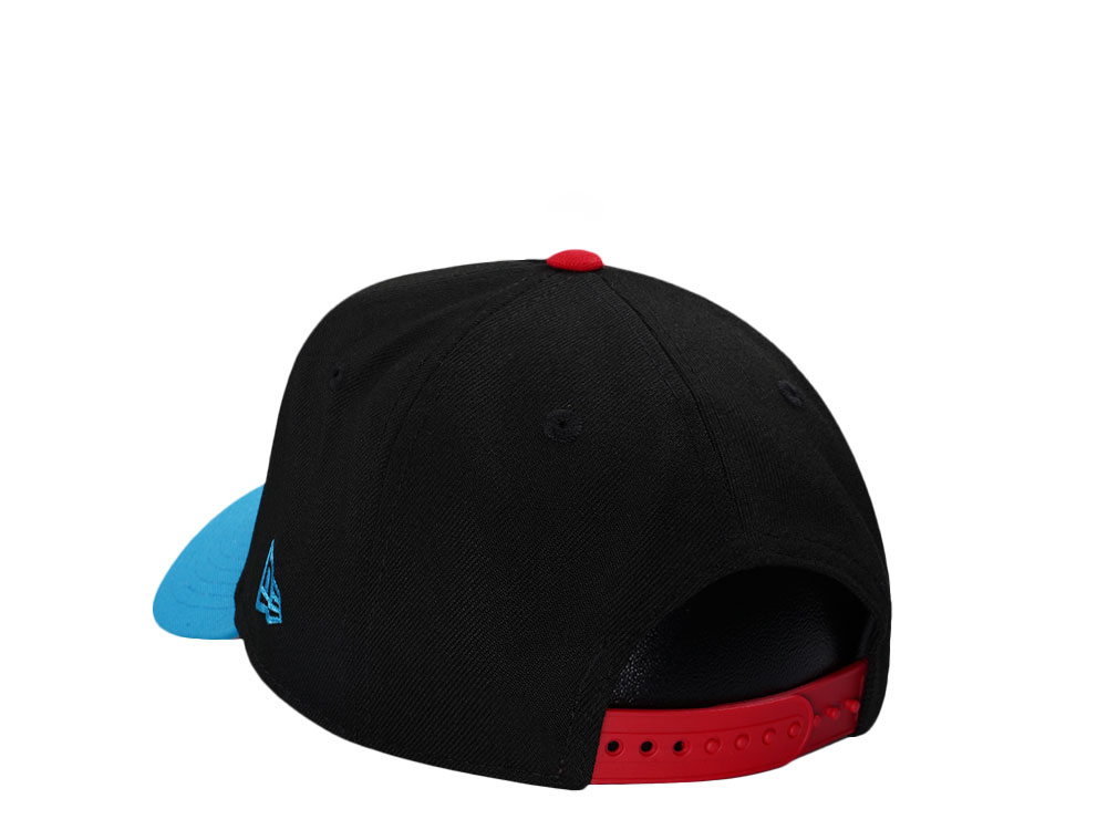 New Era Miami Marlins Black Two Tone Edition 9Forty A Frame Snapback Gorra