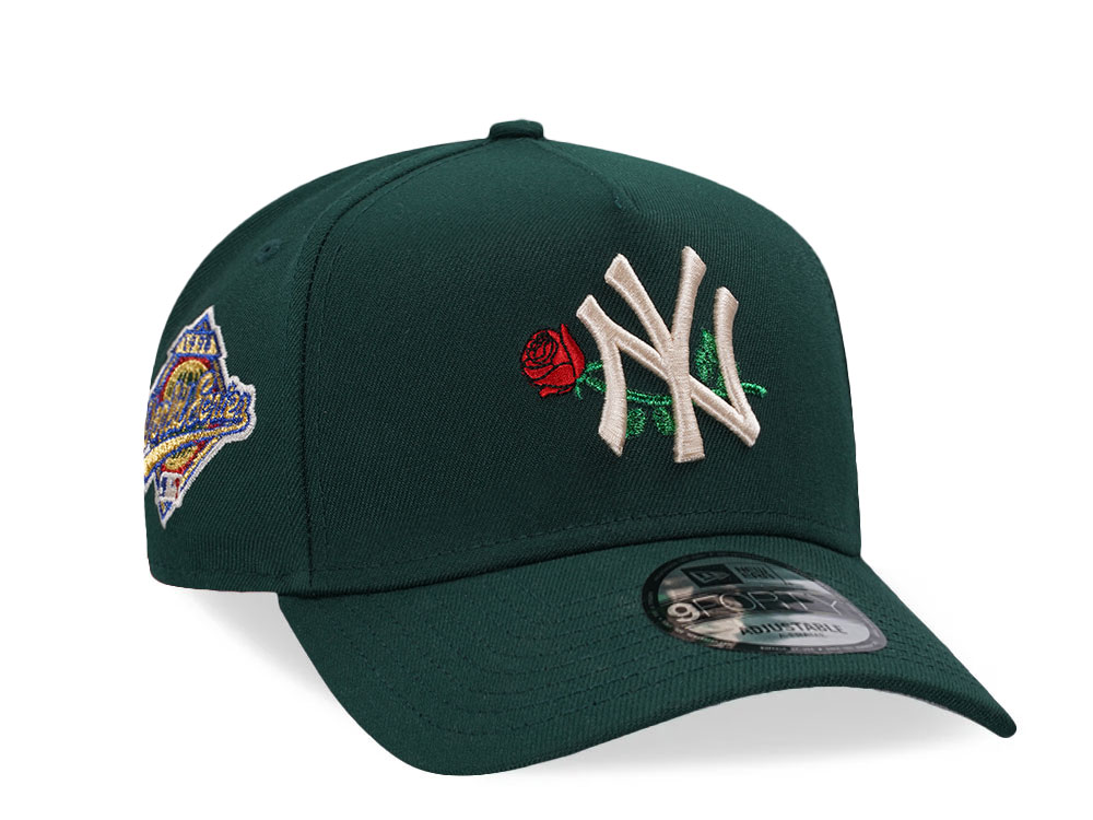 New Era New York Yankees World Series 1996 Green Rose 9Forty A Frame Snapback Gorra