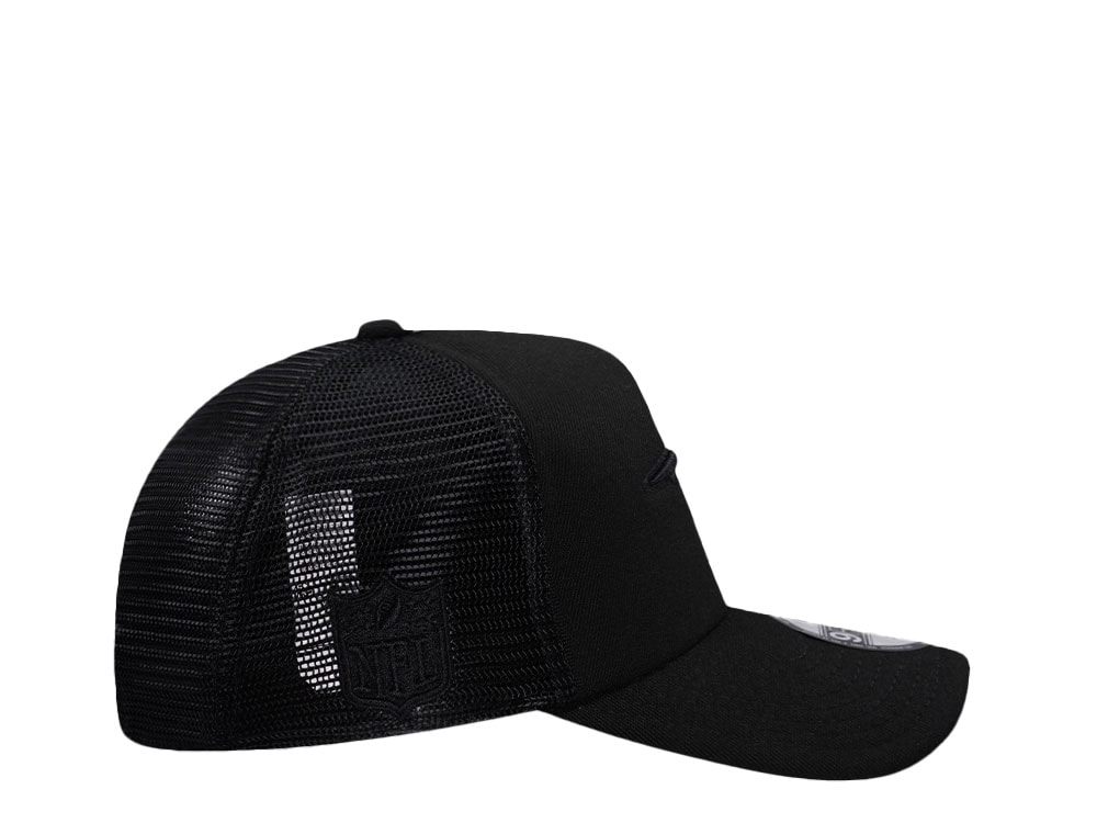 New Era New England Patriots Black Foam Trucker 9Forty A Frame Snapback Gorra