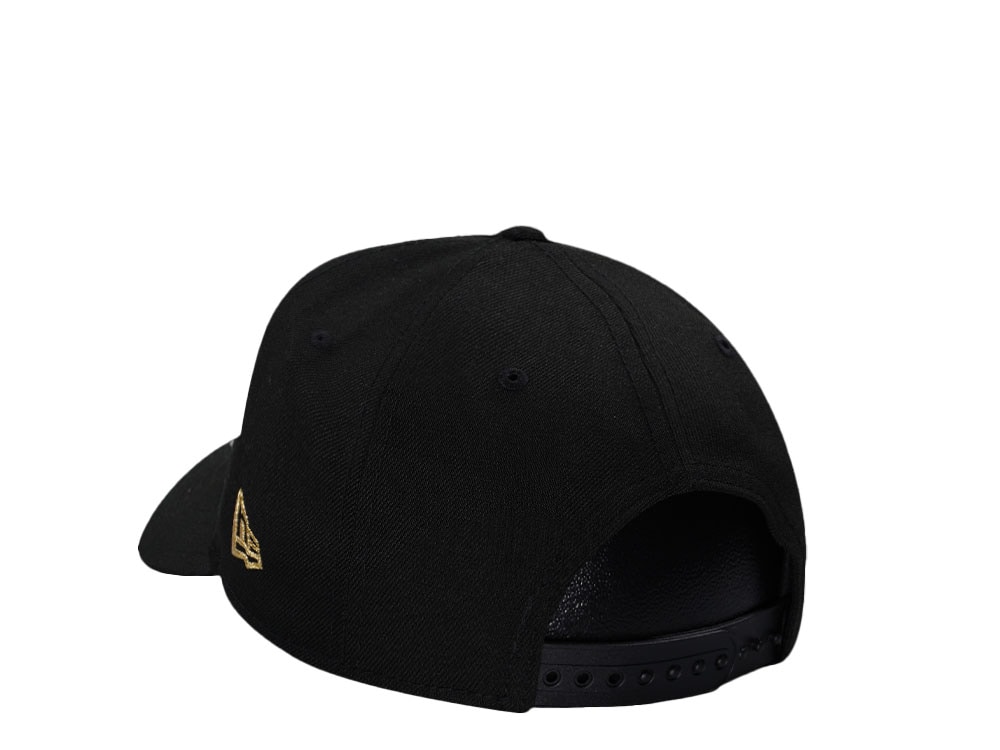 New Era Anaheim Angels Angels Stadium Black Gold 9Forty A Frame Snapback Gorra