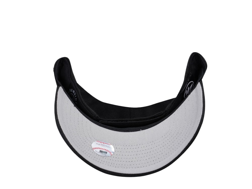 47Brand Chicago White Sox Black MVP Strapback Gorra