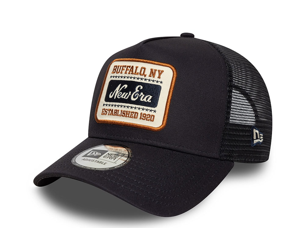 New Era Patch Navy 9Forty A Frame Trucker Snapback Gorra