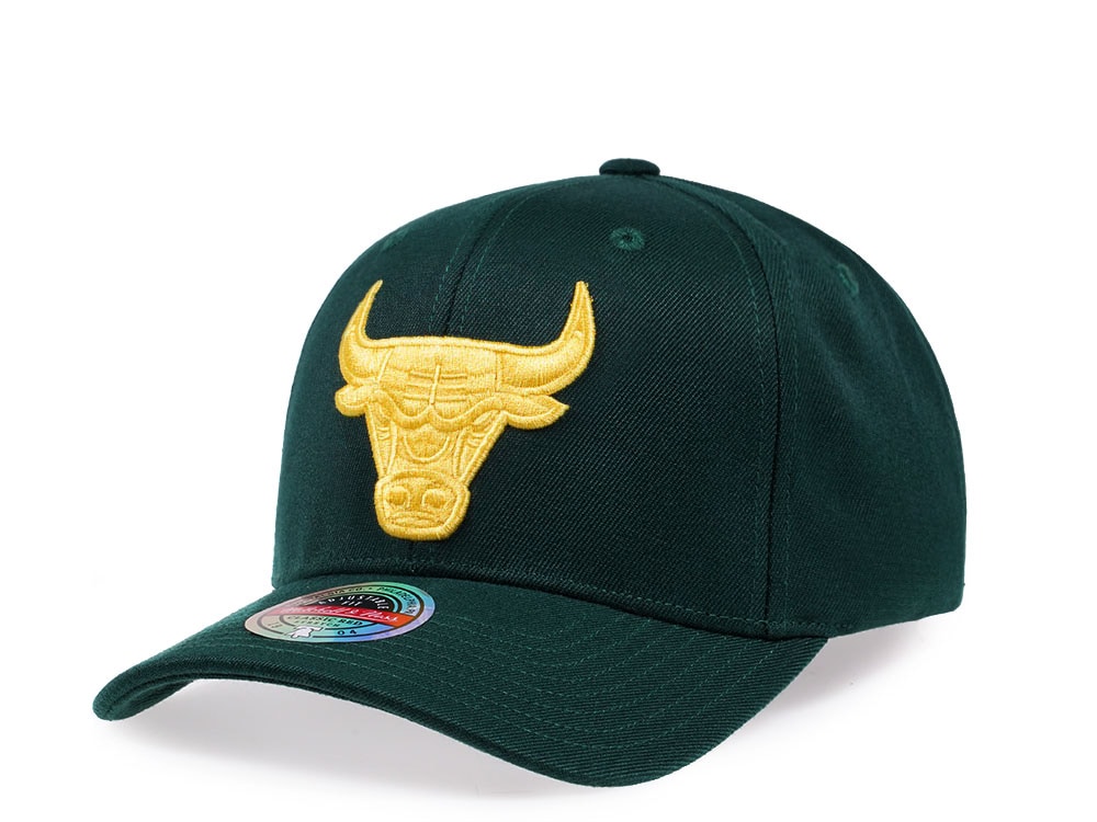 Mitchell & Ness Chicago Bulls Green Lime Red Line Flex Snapback Gorra