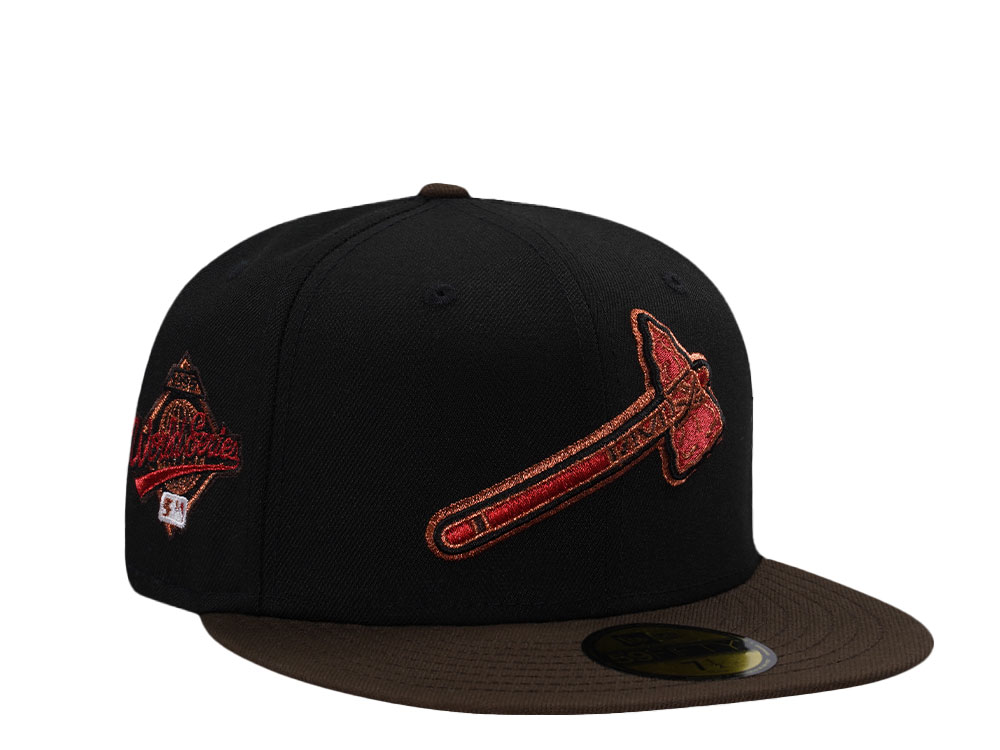 New Era Atlanta Braves World Series 1995 Black Two Tone Edition 59Fifty Fitted Gorra