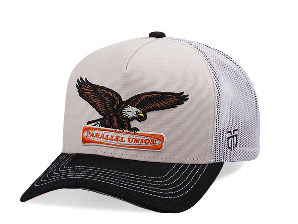 Parallel Union Eagle Patch White Edition Trucker Snapback Gorra
