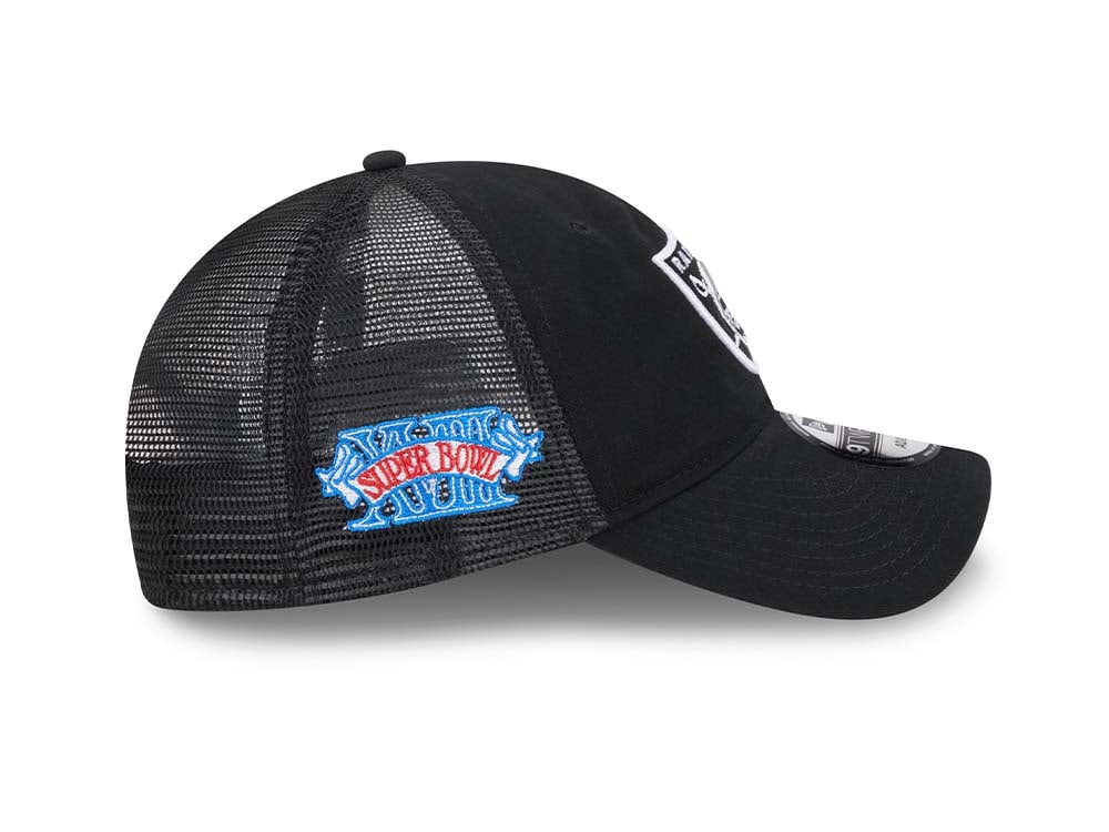 New Era Las Vegas Raiders Super Bowl XVIII Trucker Edition 9Twenty Snapback Gorra