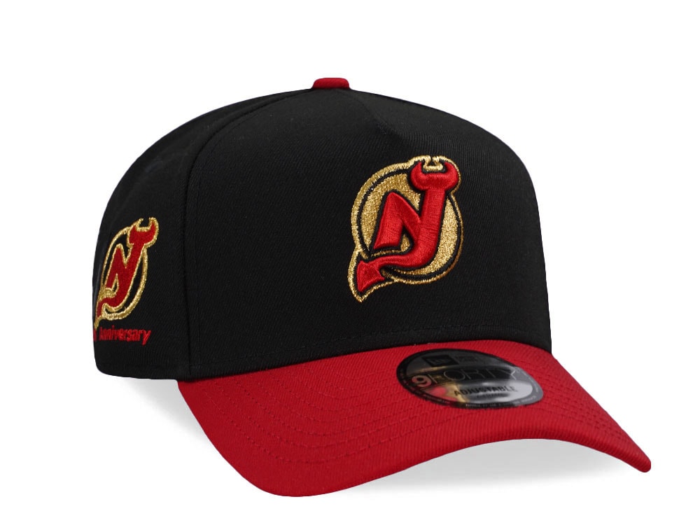 New Era New Jersey Devils 10th Anniversary Gold Two Tone Edition 9Forty A Frame Snapback Gorra