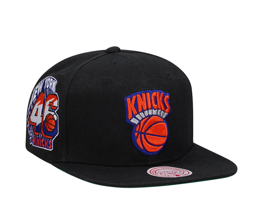 Mitchell & Ness New York Knicks NBA Black Side Jam Throwback Edition Snapback Gorra