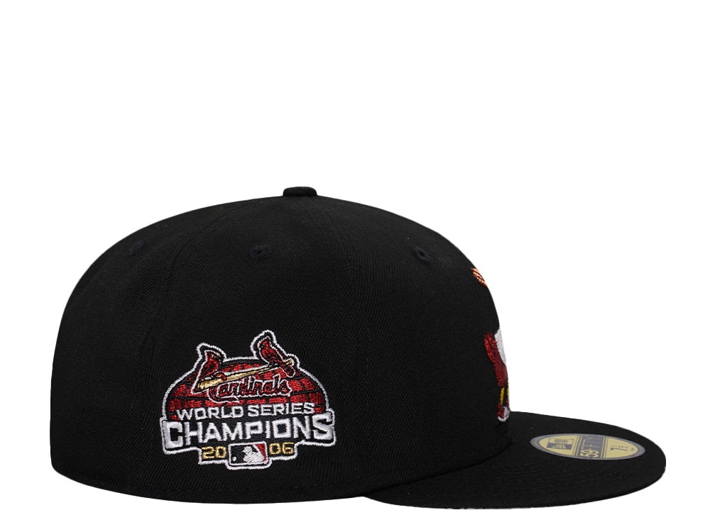 New Era St. Louis Cardinals World Series Champions 2006 Black Prime Edition 59Fifty Fitted Gorra