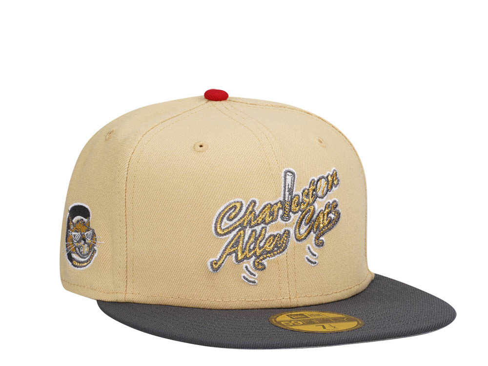 New Era Charleston Alley Cats Vegas Gold Prime Two Tone Edition 59Fifty Fitted Gorra