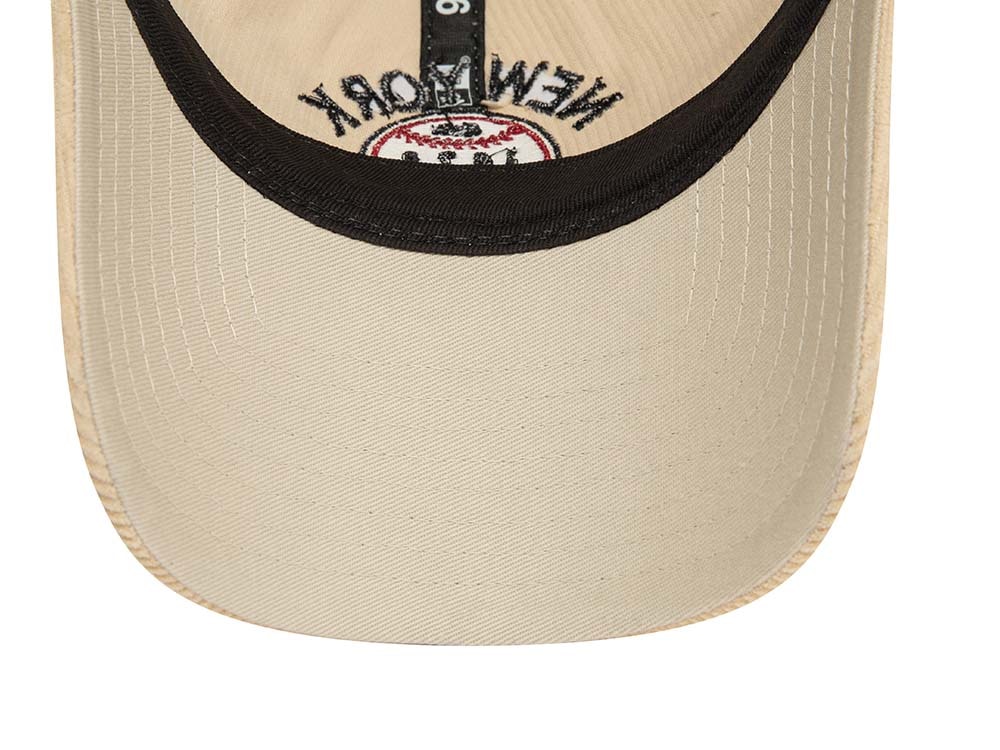 New Era Logo Cord Beige 9Twenty Strapback Gorra