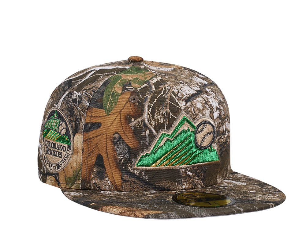 New Era Colorado Rockies 10th Anniversary Real Tree Prime Edition 59Fifty Fitted Gorra