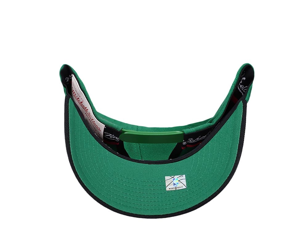 Mitchell & Ness Boston Celtics Team Two Tone 2.0 Hardwood Classic Red Flex Snapback Gorra