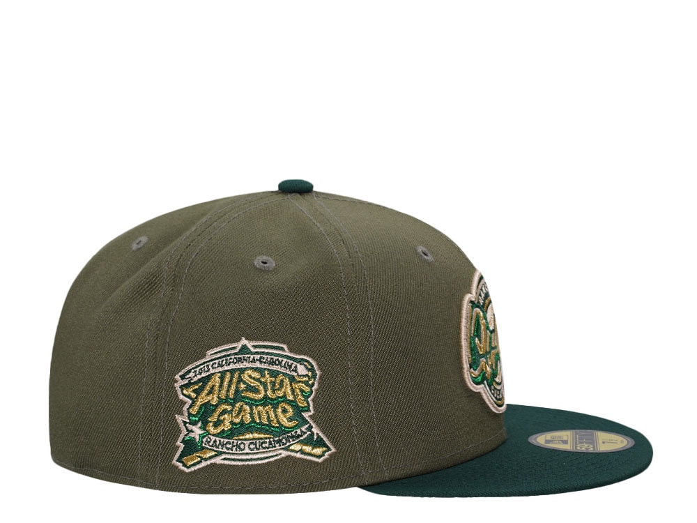 New Era Rancho Cucamonga Quakes All Star Game 2015 Sneaky Olive Two Tone Edition 59Fifty Fitted Gorra