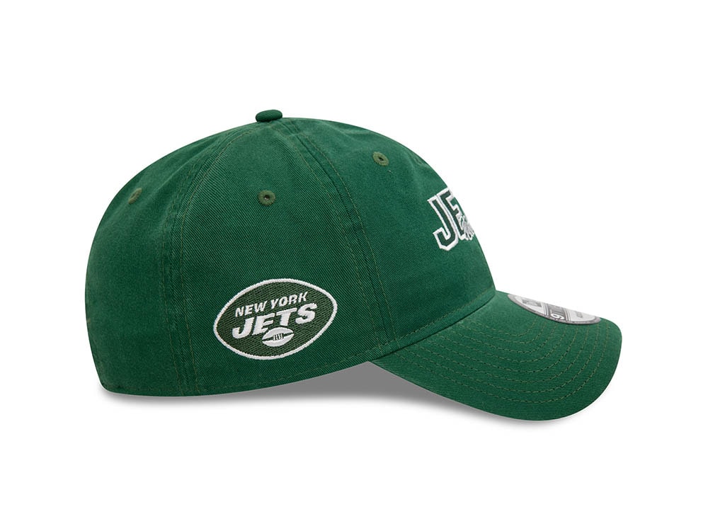 New Era New York Jets NFL Script Green 9Twenty Strapback Gorra