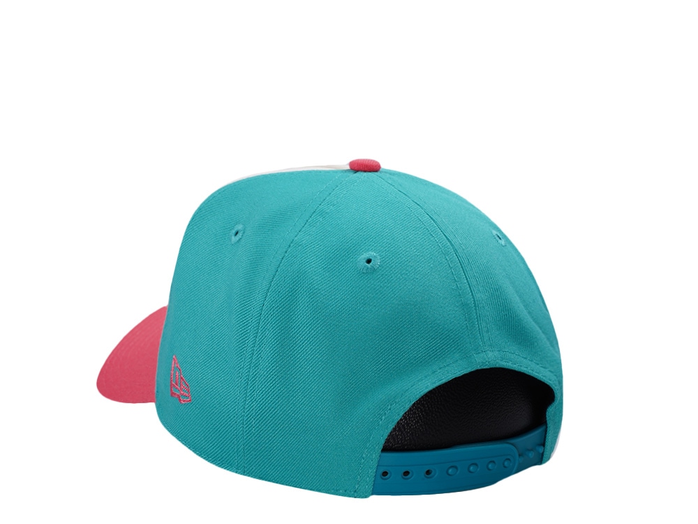 New Era Miami Heat Coral Two Tone Edition 9Forty A Frame Snapback Gorra