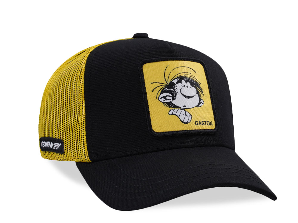 Capslab Gaston Black Yellow Trucker Snapback Gorra