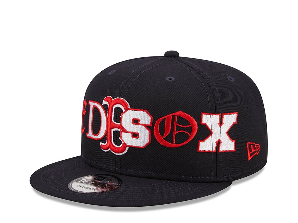 New Era Boston Red Sox Team Typography 9Fifty Snapback Gorra